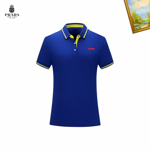 Wholesale Prada T-Shirts Short Sleeved For Men #1483366 $29.00 USD, Wholesale Quality Replica Prada T-Shirts