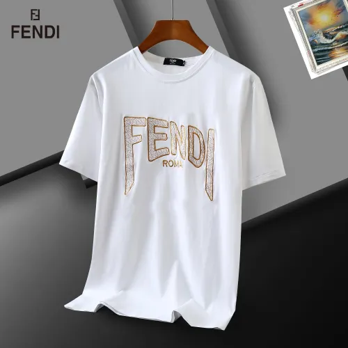 Wholesale Fendi T-Shirts Short Sleeved For Men #1483406 $29.00 USD, Wholesale Quality Replica Fendi T-Shirts
