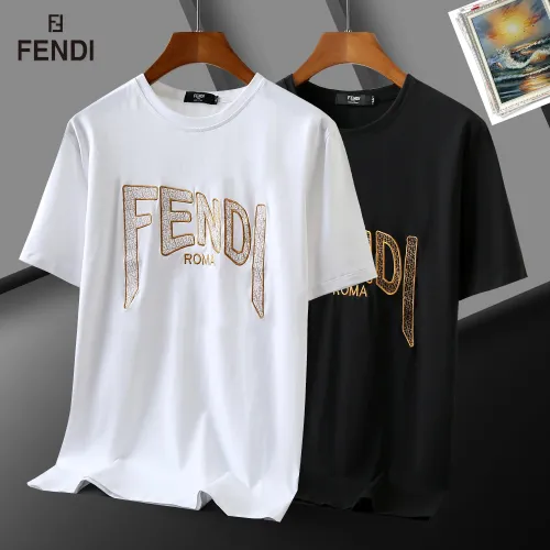 Replica Fendi T-Shirts Short Sleeved For Men #1483407 $29.00 USD for Wholesale