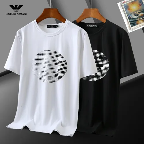 Replica Armani T-Shirts Short Sleeved For Men #1483437 $29.00 USD for Wholesale