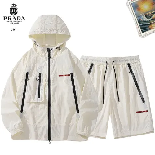 Wholesale Prada Tracksuits Long Sleeved For Men #1483483 $60.00 USD, Wholesale Quality Replica Prada Tracksuits