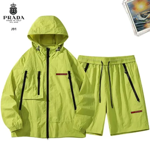 Wholesale Prada Tracksuits Long Sleeved For Men #1483484 $60.00 USD, Wholesale Quality Replica Prada Tracksuits
