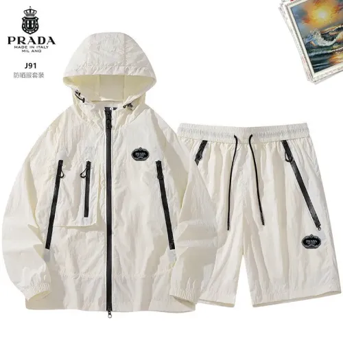 Wholesale Prada Tracksuits Long Sleeved For Men #1483493 $60.00 USD, Wholesale Quality Replica Prada Tracksuits