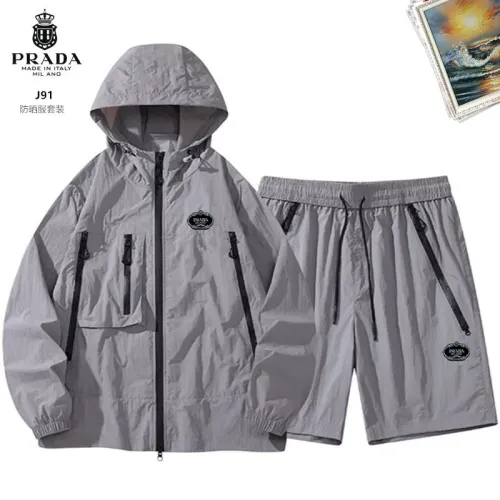 Wholesale Prada Tracksuits Long Sleeved For Men #1483496 $60.00 USD, Wholesale Quality Replica Prada Tracksuits