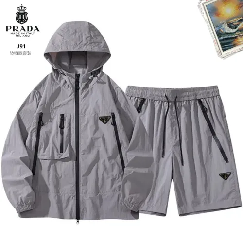 Wholesale Prada Tracksuits Long Sleeved For Men #1483539 $60.00 USD, Wholesale Quality Replica Prada Tracksuits
