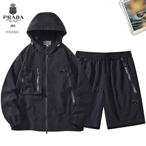 Wholesale Prada Tracksuits Long Sleeved For Men #1483540 $60.00 USD, Wholesale Quality Replica Prada Tracksuits