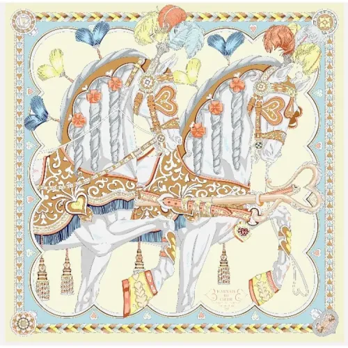 Wholesale Hermes Silk Squares #1483592 $85.00 USD, Wholesale Quality Replica Hermes Scarf
