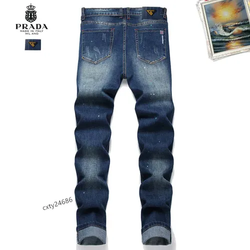 Replica Prada Jeans For Men #1483629 $48.00 USD for Wholesale