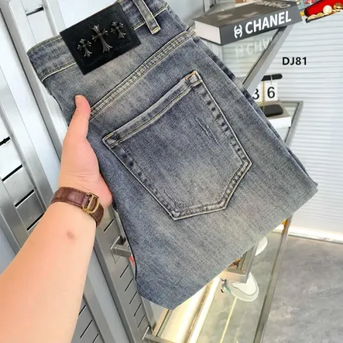 Replica Chrome Hearts Jeans For Men #1483673 $40.00 USD for Wholesale