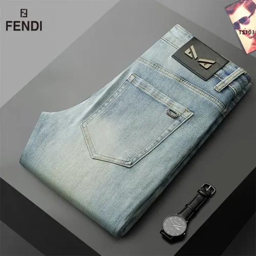 Wholesale Fendi Jeans For Men #1483683 $42.00 USD, Wholesale Quality Replica Fendi Jeans
