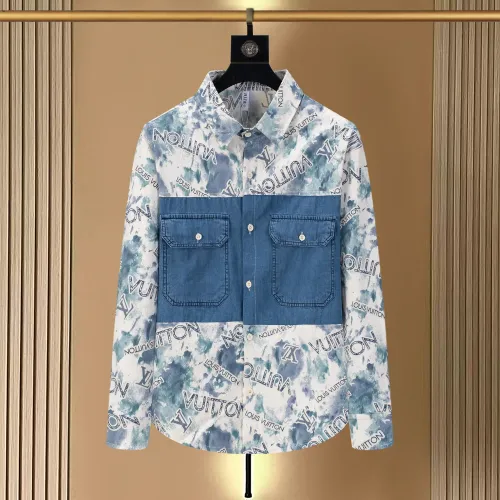 Wholesale Louis Vuitton LV Shirts Long Sleeved For Men #1483706 $45.00 USD, Wholesale Quality Replica Louis Vuitton LV Shirts
