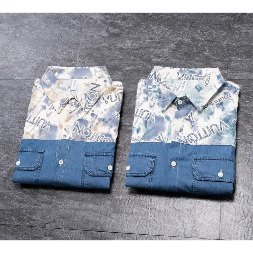 Replica Louis Vuitton LV Shirts Long Sleeved For Men #1483707 $45.00 USD for Wholesale