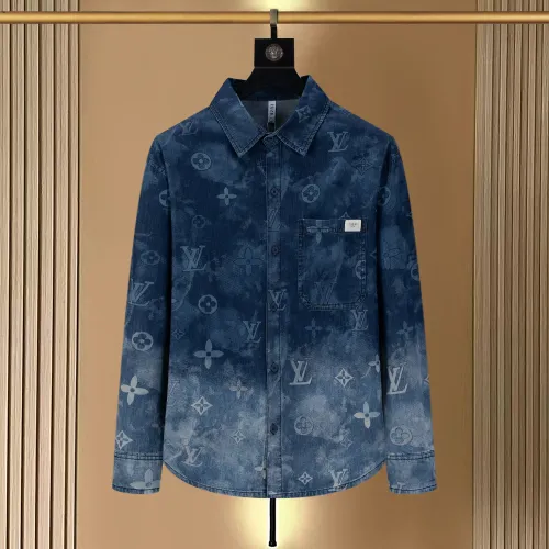 Wholesale Louis Vuitton LV Shirts Long Sleeved For Men #1483708 $45.00 USD, Wholesale Quality Replica Louis Vuitton LV Shirts