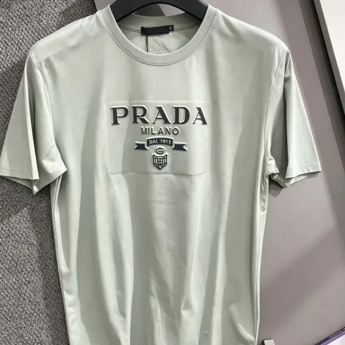 Wholesale Prada T-Shirts Short Sleeved For Men #1483848 $32.00 USD, Wholesale Quality Replica Prada T-Shirts