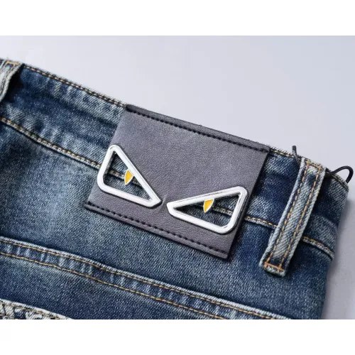 Replica Fendi Jeans For Men #1483997 $45.00 USD for Wholesale