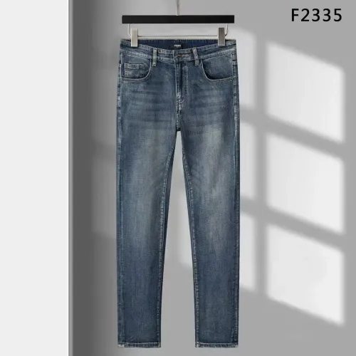 Replica Fendi Jeans For Men #1483997 $45.00 USD for Wholesale