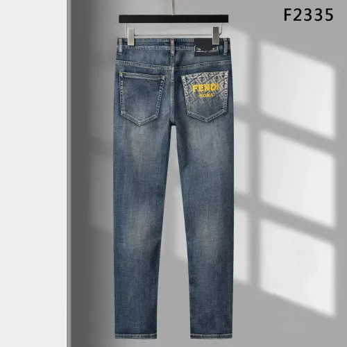 Replica Fendi Jeans For Men #1483997 $45.00 USD for Wholesale
