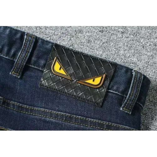 Replica Fendi Jeans For Men #1483998 $45.00 USD for Wholesale