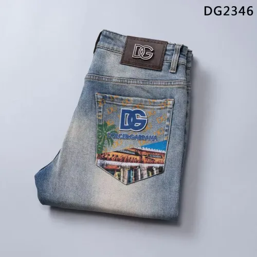 Wholesale Dolce &amp; Gabbana D&amp;G Jeans For Men #1483999 $45.00 USD, Wholesale Quality Replica Dolce &amp; Gabbana D&amp;G Jeans