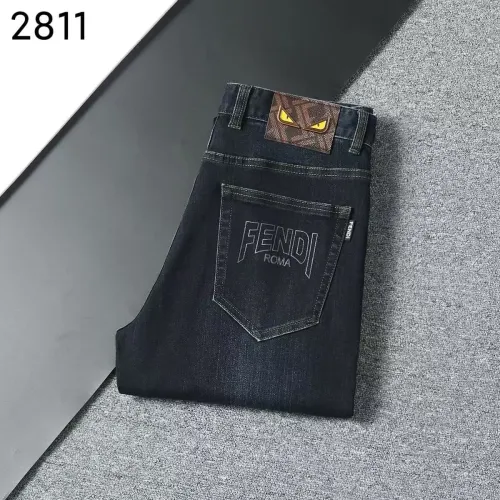 Wholesale Fendi Jeans For Men #1484001 $45.00 USD, Wholesale Quality Replica Fendi Jeans