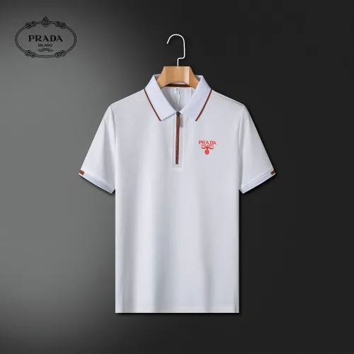 Wholesale Prada T-Shirts Short Sleeved For Men #1484026 $42.00 USD, Wholesale Quality Replica Prada T-Shirts