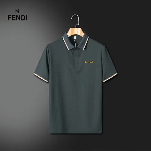 Wholesale Fendi T-Shirts Short Sleeved For Men #1484058 $42.00 USD, Wholesale Quality Replica Fendi T-Shirts