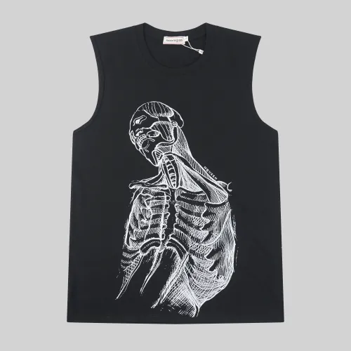 Wholesale Alexander McQueen T-shirts Sleeveless For Unisex #1484125 $29.00 USD, Wholesale Quality Replica Alexander McQueen T-shirts
