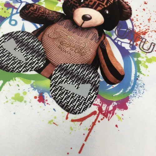 Replica Fendi T-Shirts Short Sleeved For Men #1484148 $45.00 USD for Wholesale