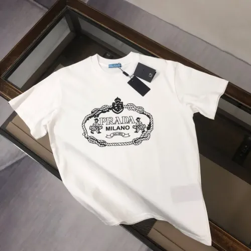 Wholesale Prada T-Shirts Short Sleeved For Men #1484166 $45.00 USD, Wholesale Quality Replica Prada T-Shirts