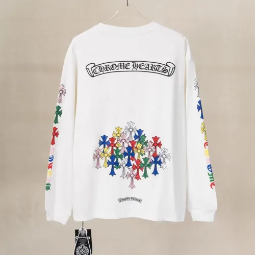 Replica Chrome Hearts T-Shirts Long Sleeved For Unisex #1484240 $52.00 USD for Wholesale