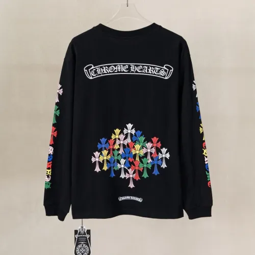 Replica Chrome Hearts T-Shirts Long Sleeved For Unisex #1484241 $52.00 USD for Wholesale
