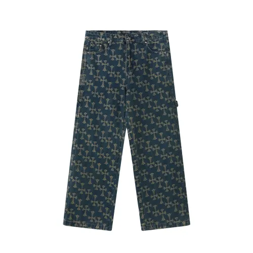 Wholesale Chrome Hearts Jeans For Men #1484243 $60.00 USD, Wholesale Quality Replica Chrome Hearts Jeans