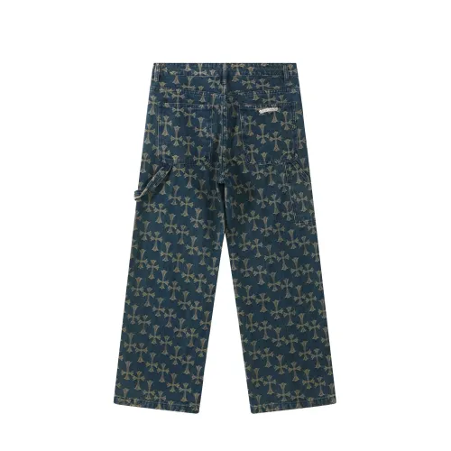Replica Chrome Hearts Jeans For Men #1484243 $60.00 USD for Wholesale
