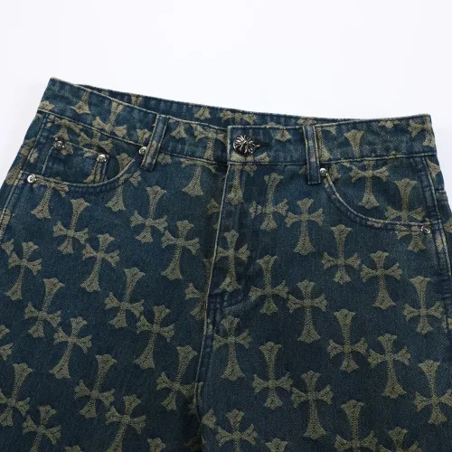 Replica Chrome Hearts Jeans For Men #1484243 $60.00 USD for Wholesale