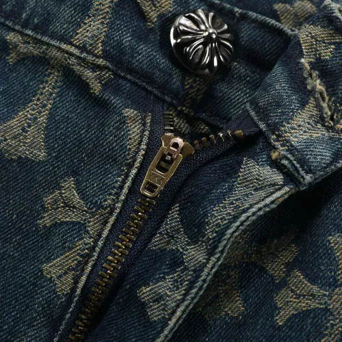Replica Chrome Hearts Jeans For Men #1484243 $60.00 USD for Wholesale