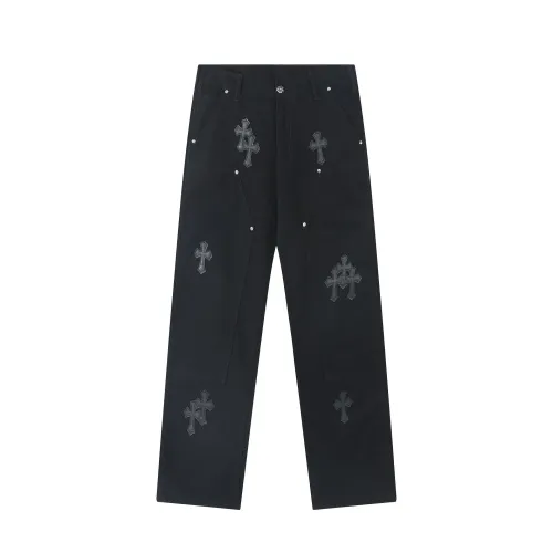 Wholesale Chrome Hearts Jeans For Men #1484250 $68.00 USD, Wholesale Quality Replica Chrome Hearts Jeans