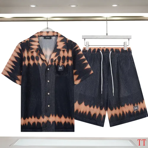 Wholesale Amiri Tracksuits Short Sleeved For Men #1484370 $72.00 USD, Wholesale Quality Replica Amiri Tracksuits