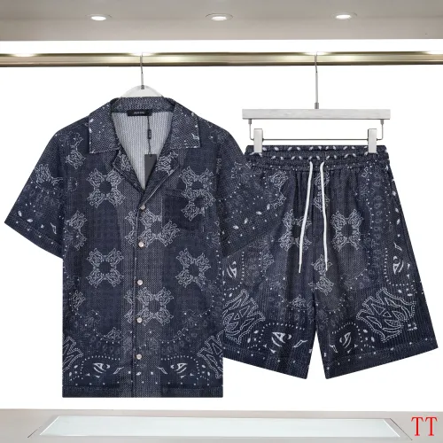 Wholesale Amiri Tracksuits Short Sleeved For Men #1484371 $72.00 USD, Wholesale Quality Replica Amiri Tracksuits