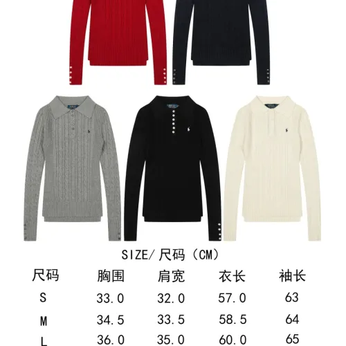Replica Ralph Lauren Polo Sweaters Long Sleeved For Women #1484525 $52.00 USD for Wholesale