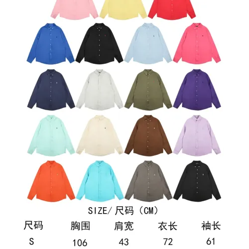Replica Ralph Lauren Polo Shirts Long Sleeved For Unisex #1484576 $60.00 USD for Wholesale