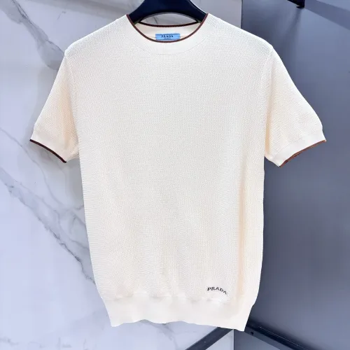 Wholesale Prada T-Shirts Short Sleeved For Men #1484670 $80.00 USD, Wholesale Quality Replica Prada T-Shirts