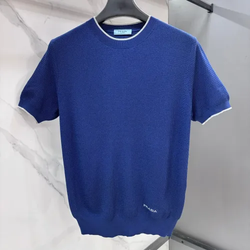 Wholesale Prada T-Shirts Short Sleeved For Men #1484671 $80.00 USD, Wholesale Quality Replica Prada T-Shirts