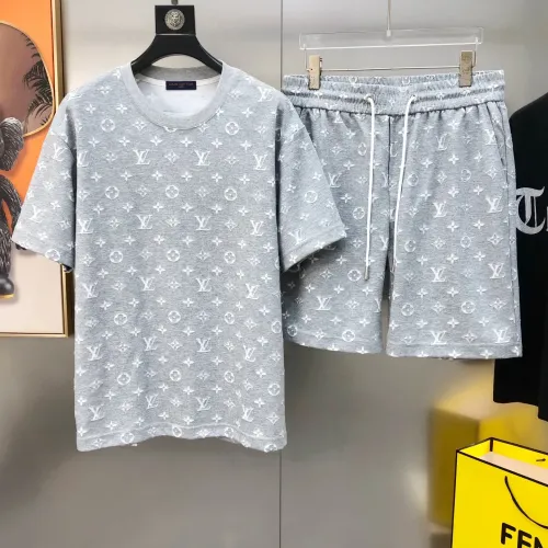 Wholesale Louis Vuitton LV Tracksuits Short Sleeved For Men #1484723 $88.00 USD, Wholesale Quality Replica Louis Vuitton LV Tracksuits
