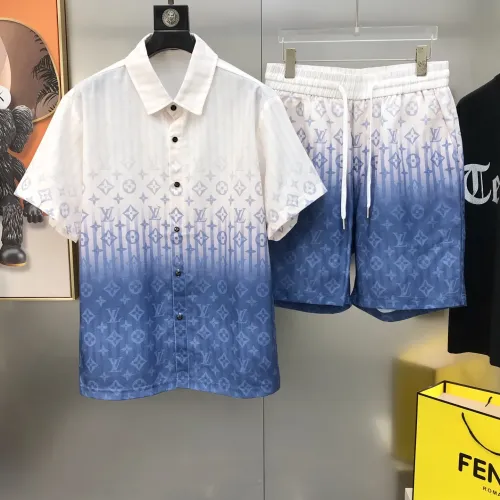 Wholesale Louis Vuitton LV Tracksuits Short Sleeved For Men #1484725 $88.00 USD, Wholesale Quality Replica Louis Vuitton LV Tracksuits