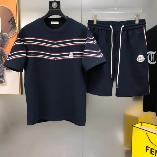 Wholesale Moncler Tracksuits Short Sleeved For Men #1484727 $88.00 USD, Wholesale Quality Replica Moncler Tracksuits