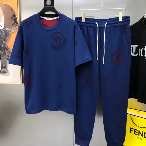 Wholesale Moncler Tracksuits Short Sleeved For Men #1484731 $98.00 USD, Wholesale Quality Replica Moncler Tracksuits