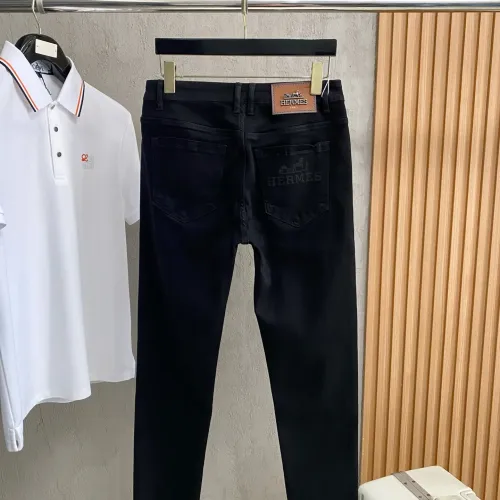 Replica Hermes Jeans For Men #1484738 $92.00 USD for Wholesale