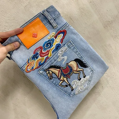 Wholesale Hermes Jeans For Men #1484739 $92.00 USD, Wholesale Quality Replica Hermes Jeans