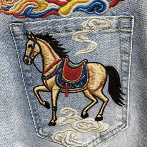 Replica Hermes Jeans For Men #1484739 $92.00 USD for Wholesale