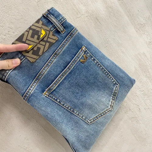 Wholesale Fendi Jeans For Men #1484745 $92.00 USD, Wholesale Quality Replica Fendi Jeans